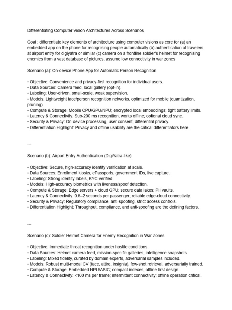 AI _ Computer Vision Scenarios | PDF | Computer Data Storage | Privacy