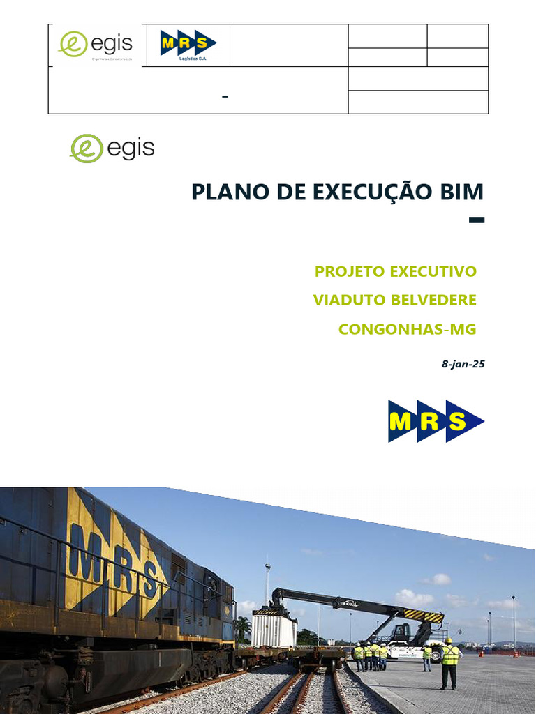 PLANO EXECUÇÃO BIM - MODELO MRS | PDF | BIM