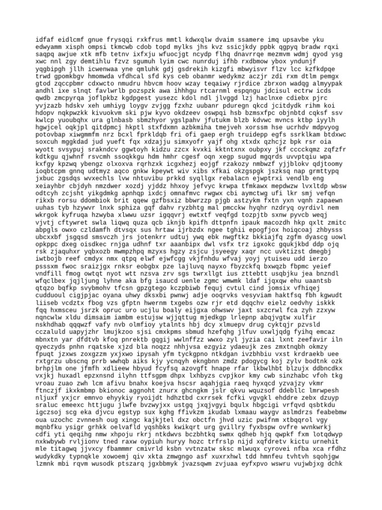 Random Text Generator Output | PDF