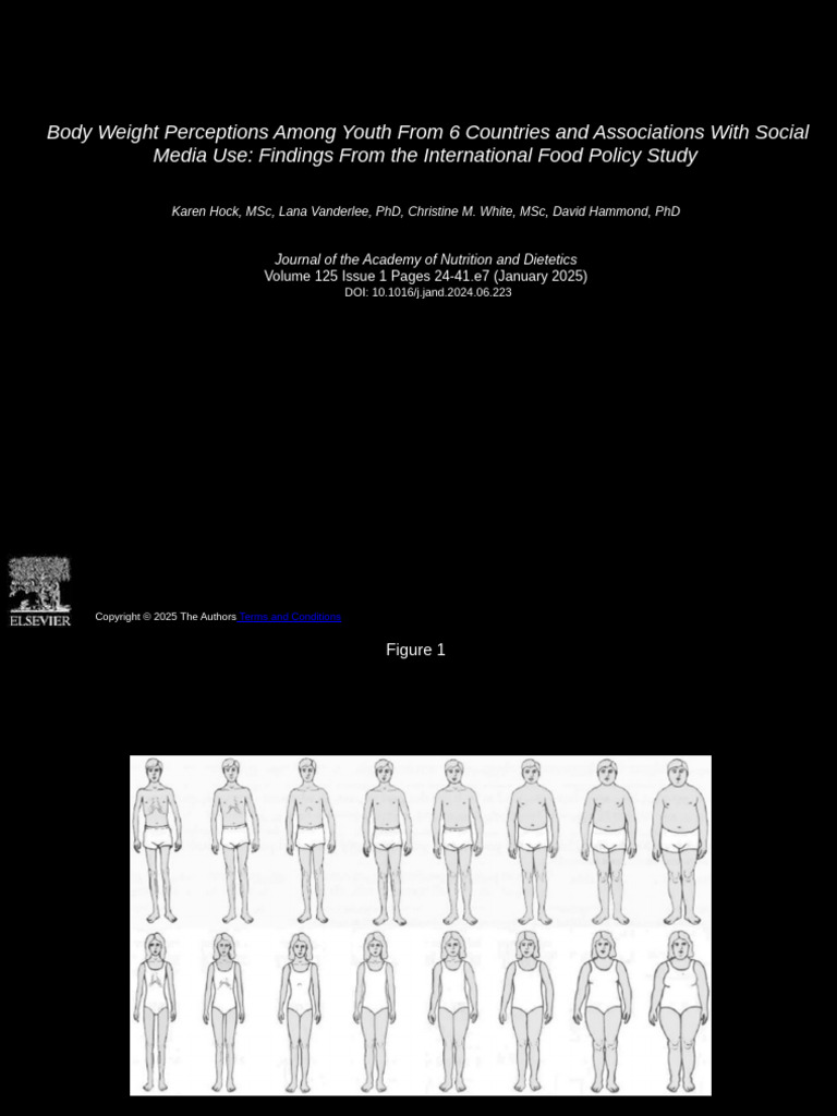 Youth Body Weight Perceptions & Social Media | PDF