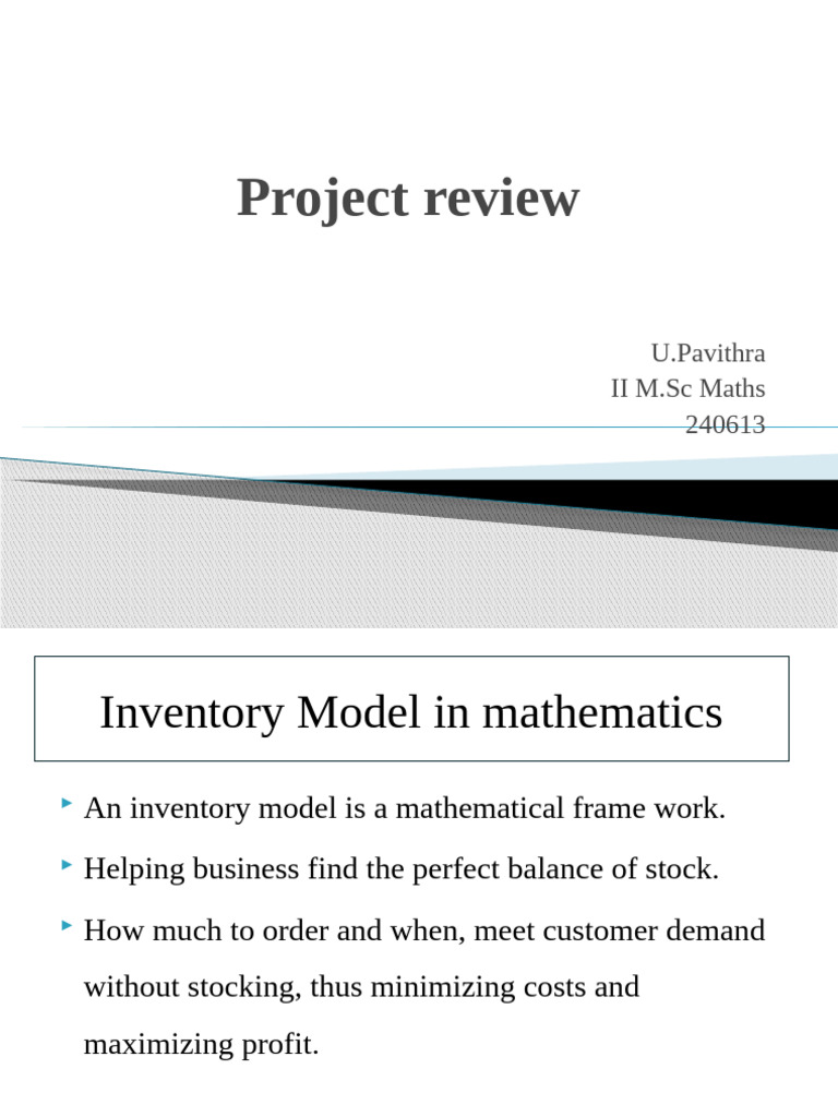 Inventory Model | PDF