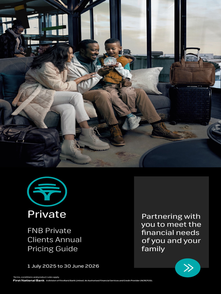 FNB Private Clients Pricing Guide 2025 | PDF | Credit Card ...