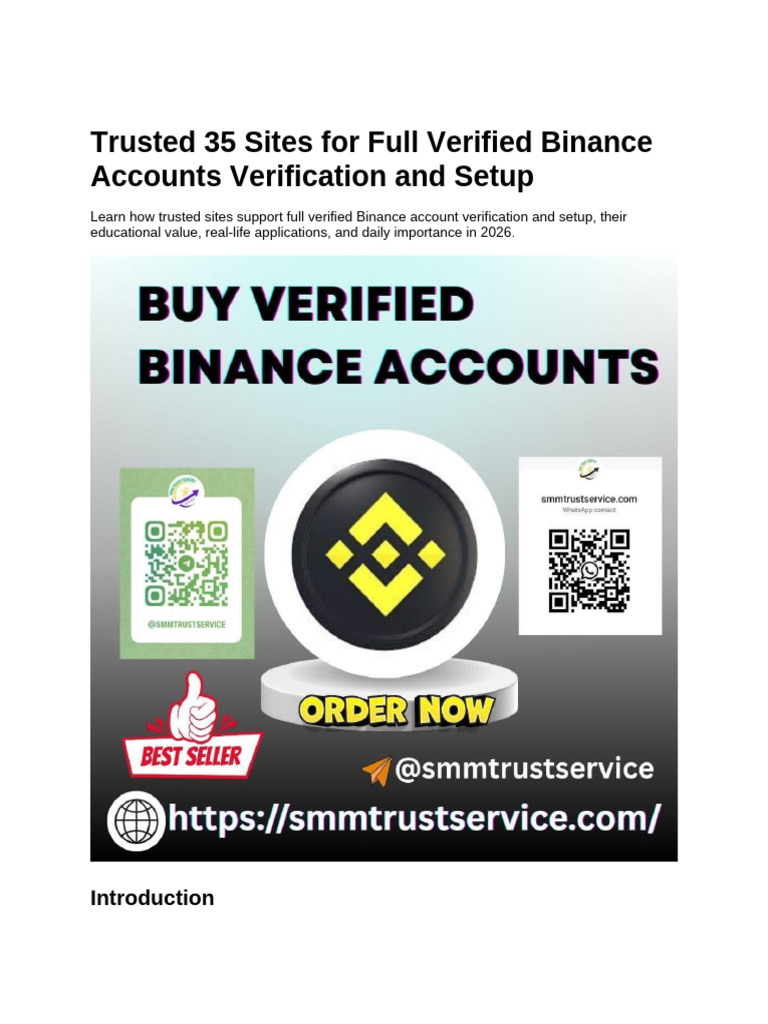 35 Trusted Sites for Binance Verification | PDF | Learning ...
