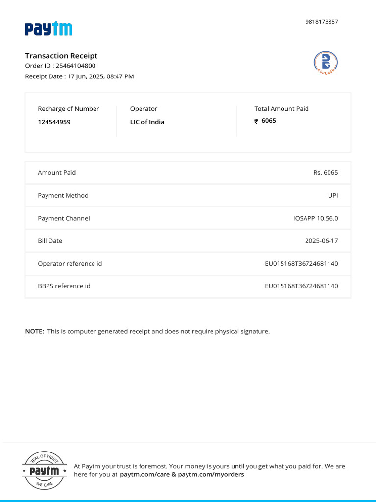 Invoice 25464104800 | PDF