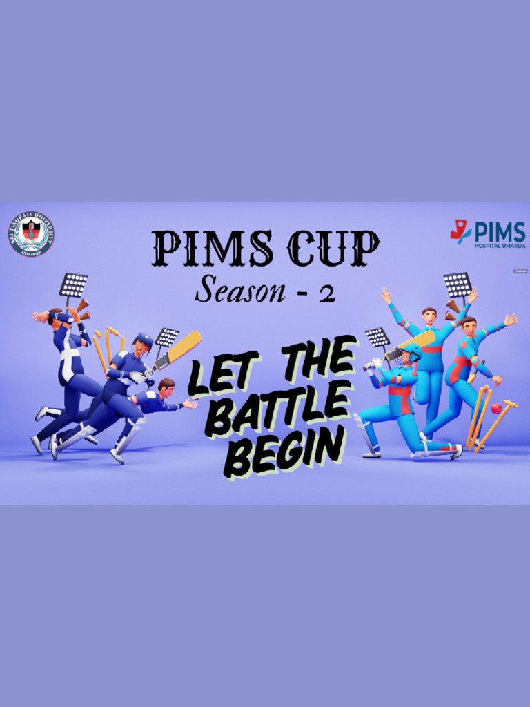 PIMS Cup 26: Cricket Team Registration | PDF