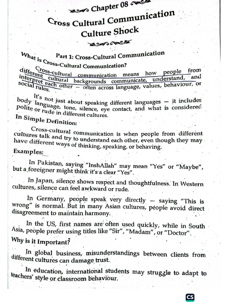 Cross Culture Communication and Culture Shock . | PDF