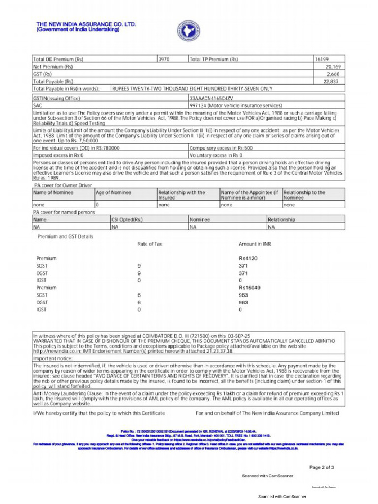 SML Insurence | PDF
