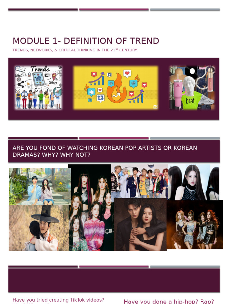 Module 1 - Definition of Trend | PDF
