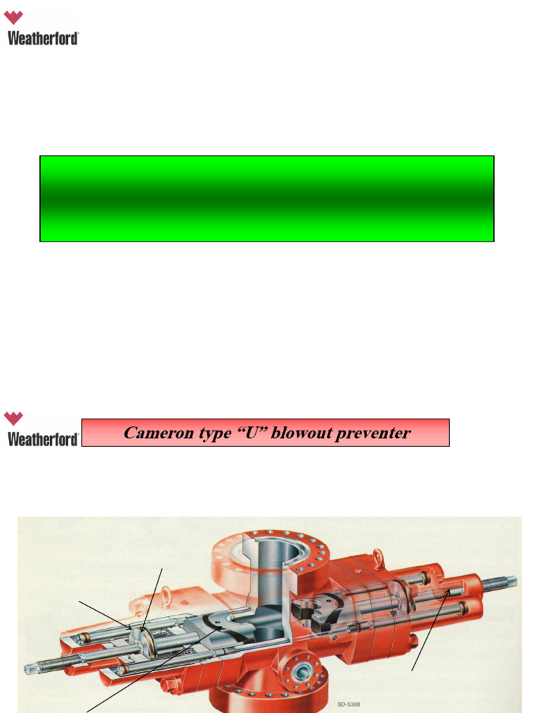 Cameron U Blowout Preventer Overview | PDF | Mechanical Engineering ...