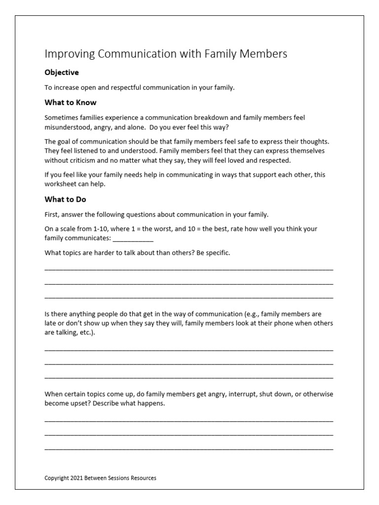 Enhancing Family Communication Skills | PDF | Communication