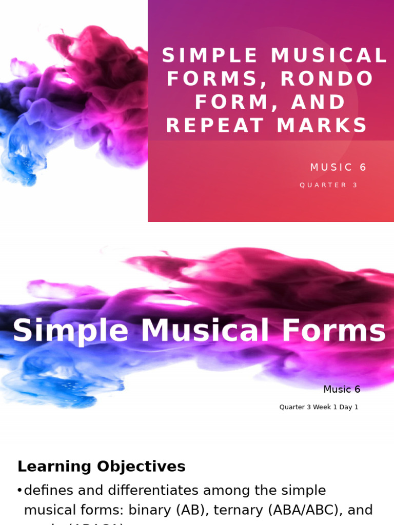 Understanding Simple Musical Forms | PDF | Brass Instruments | String ...