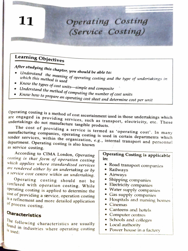 Understanding Operating Costing Methods | PDF | Bus | Transport