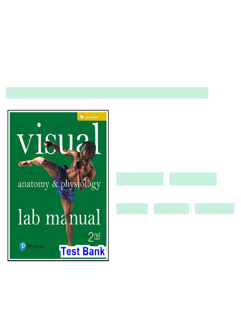 Visual Anatomy and Physiology Lab Manual Cat Version 2nd Edition ...