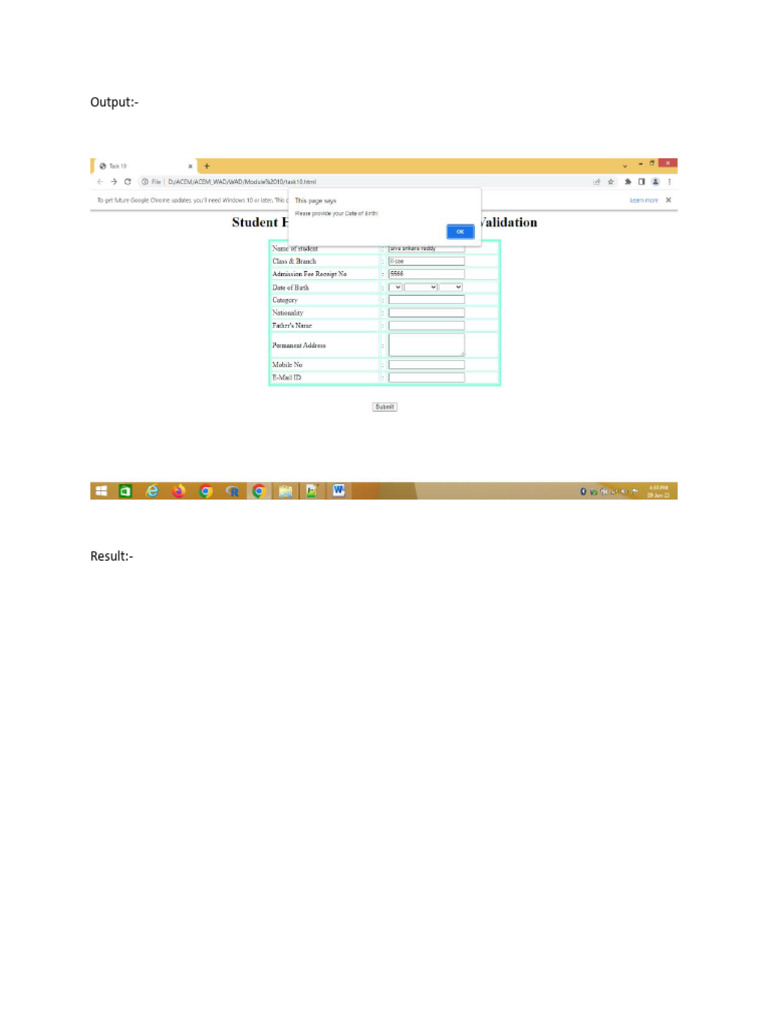 Task 10 Output | PDF