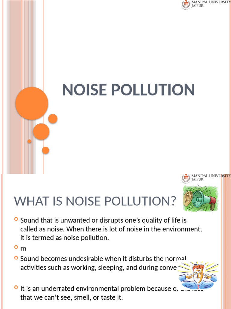 Understanding Noise Pollution Effects | PDF | Noise | Decibel