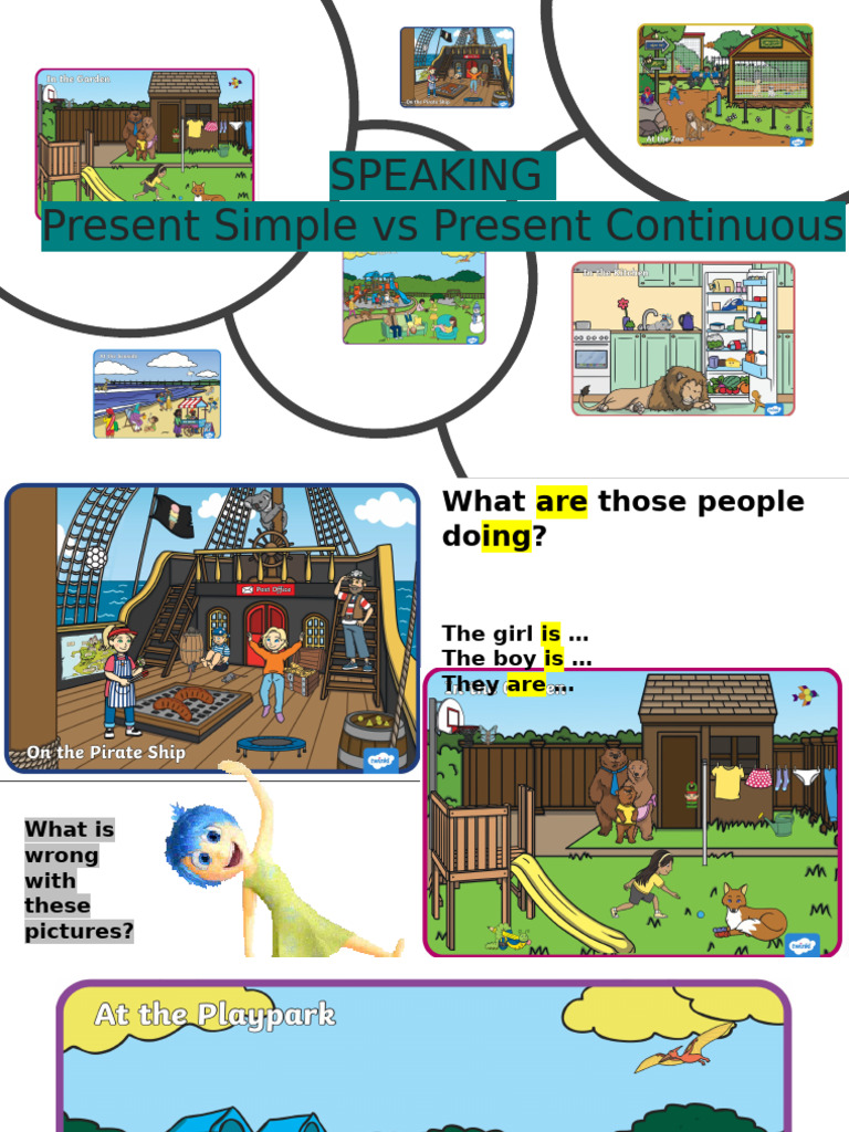 Present Simple vs Continuous Activities | PDF
