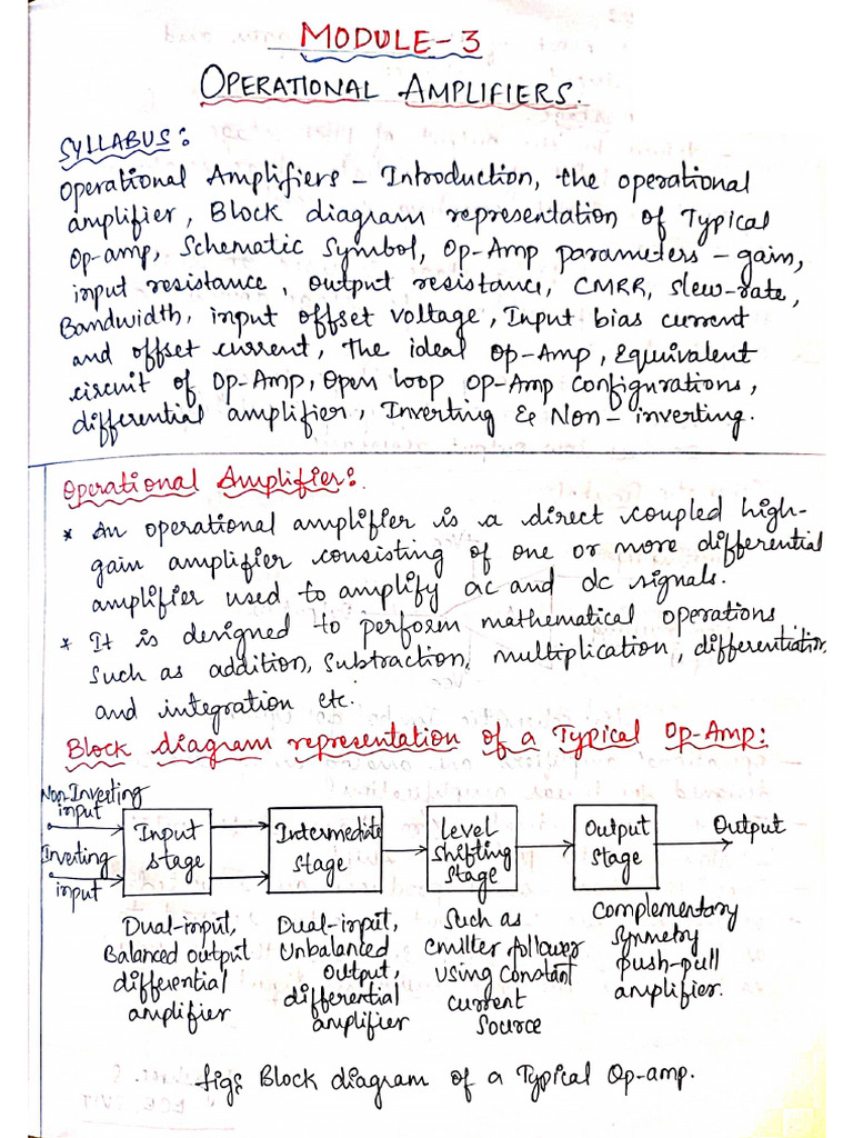 Notes Module3 BasicElectronics 22BEE13 | PDF