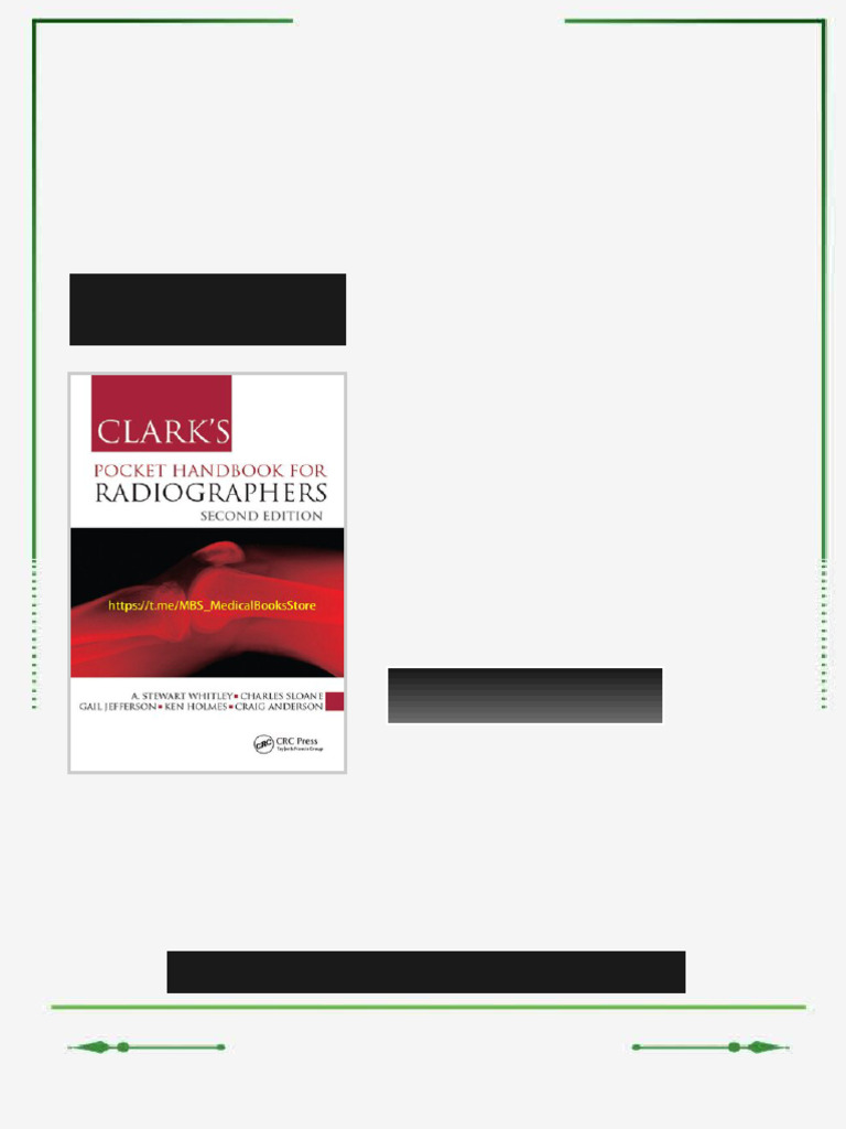 Clark s Pocket Handbook for Radiographers 2nd Edition A. Stewart ...
