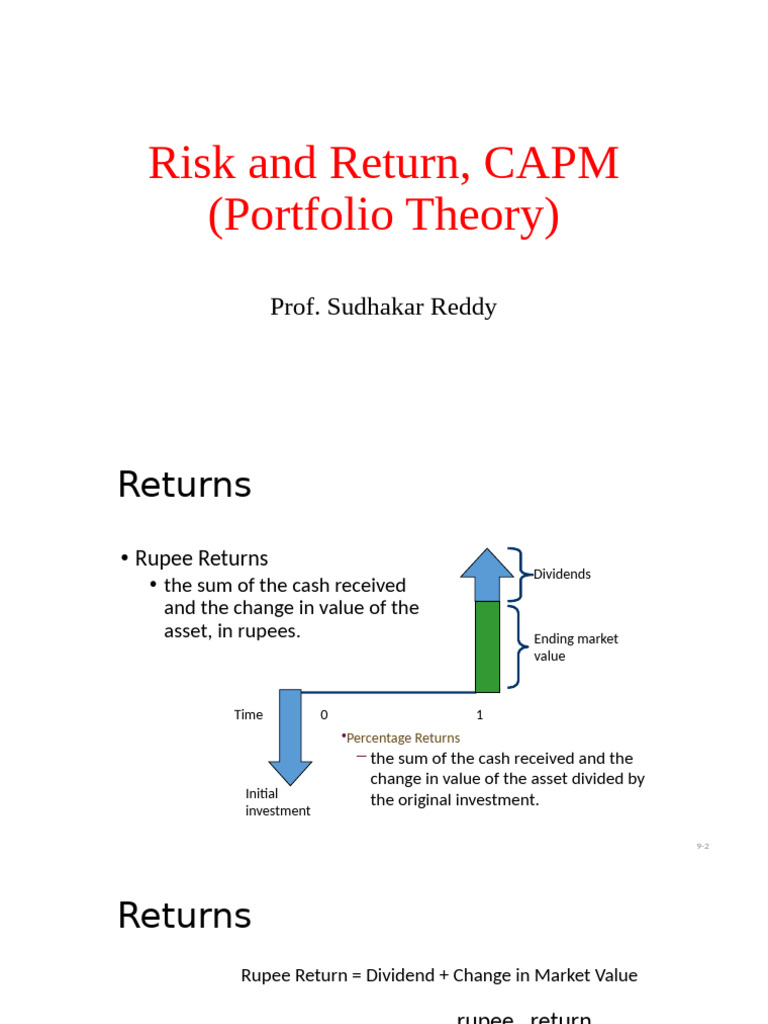 Understanding Risk and Return in CAPM | PDF | Variance | Standard Deviation