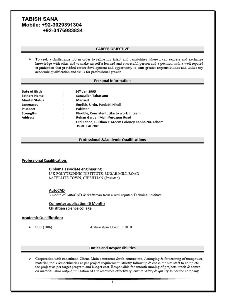 Civil Site Engineer | PDF