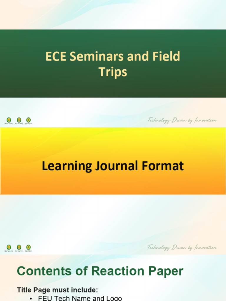ECESEMF Learning Journal Format (1) | PDF