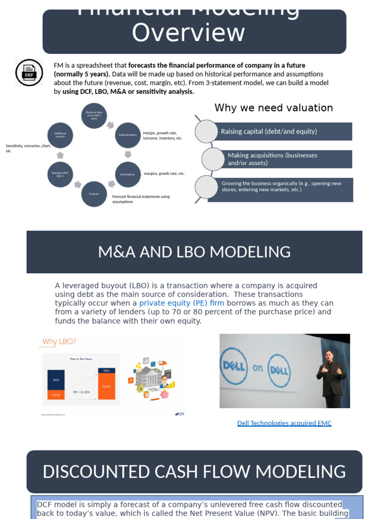 Financial Modeling: DCF, LBO, M&A Guide | PDF | Discounted Cash Flow ...