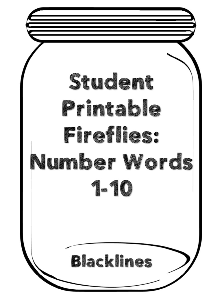 TAVFirefliesNumberWords110 1 | PDF