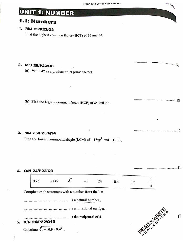 Math 0580 p2 Part 1 | PDF