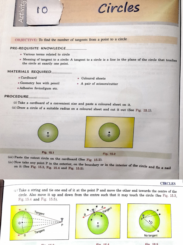 Tangents from a Point to a Circle | PDF | Circle | Tangent