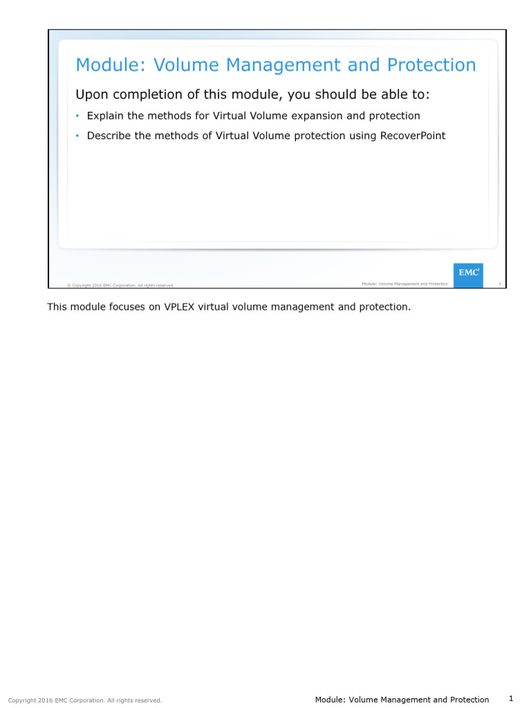 VPLEX Volume Expansion and Protection Guide | PDF | Computing ...