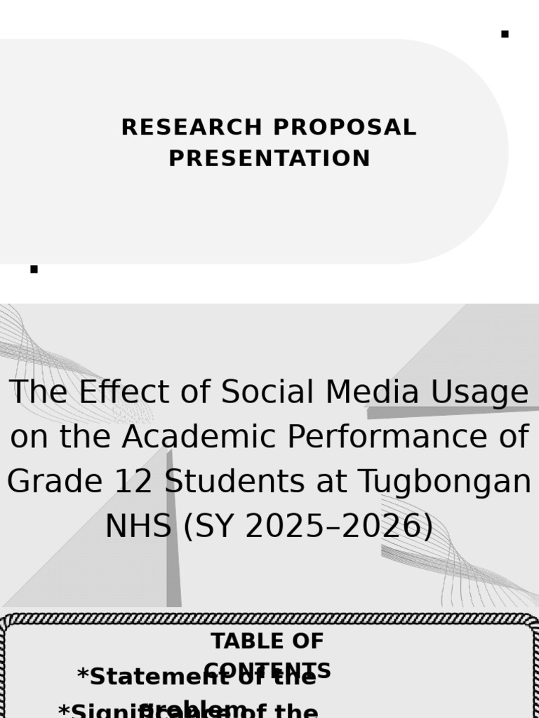Social Media's Impact on Grade 12 Academics | PDF | Social Media ...