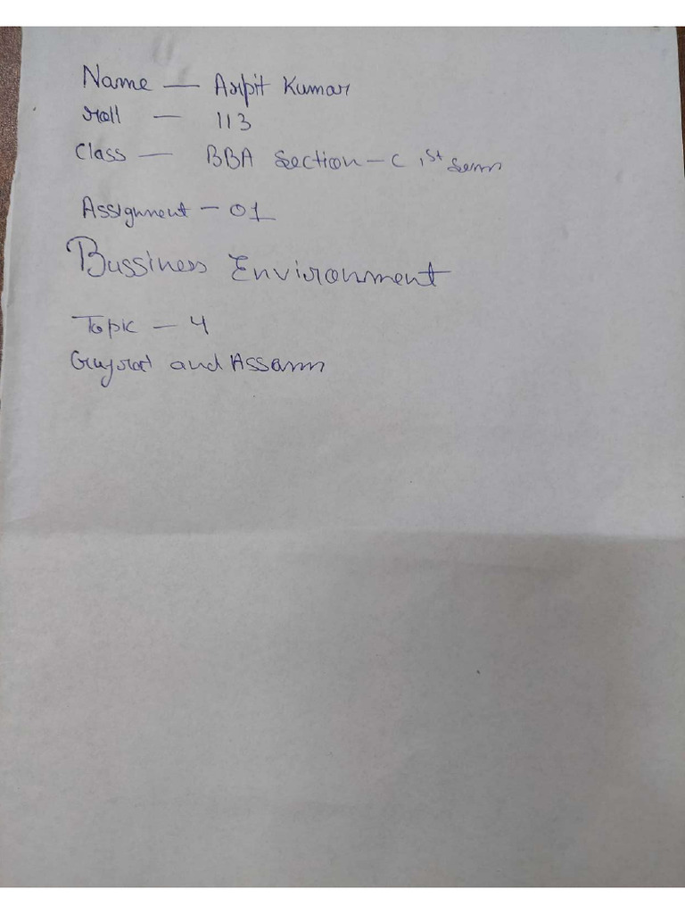 Arpit Kumar BE Assignment 1 | PDF