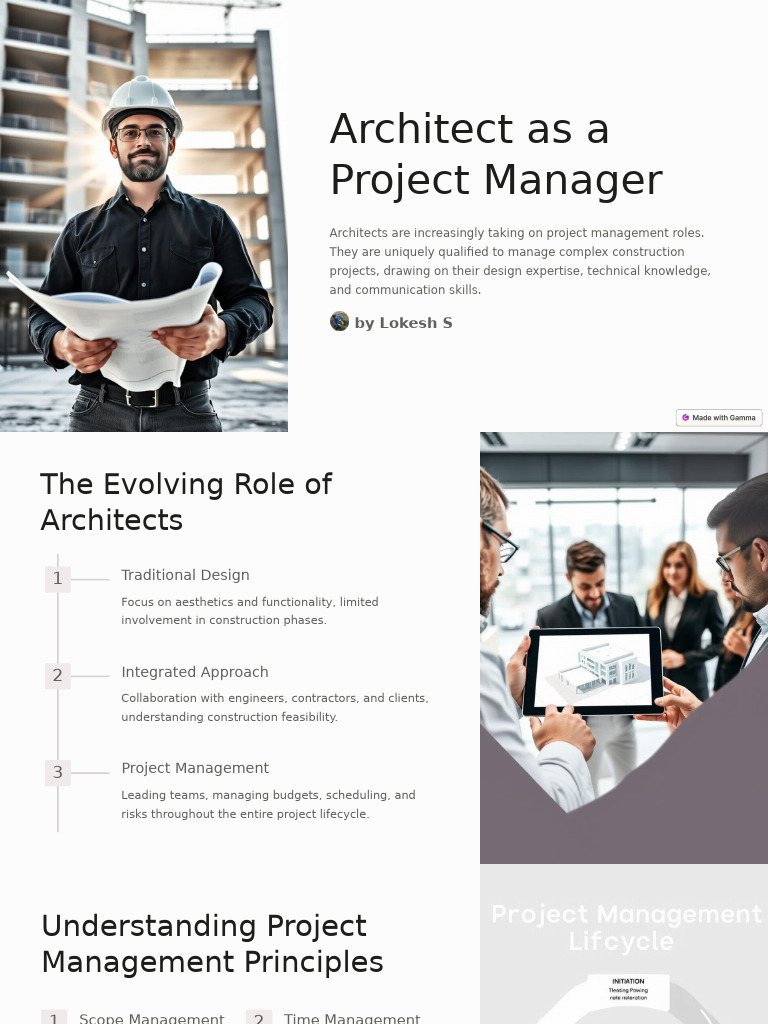 Architects as Project Managers: Key Roles | PDF | Project Management ...