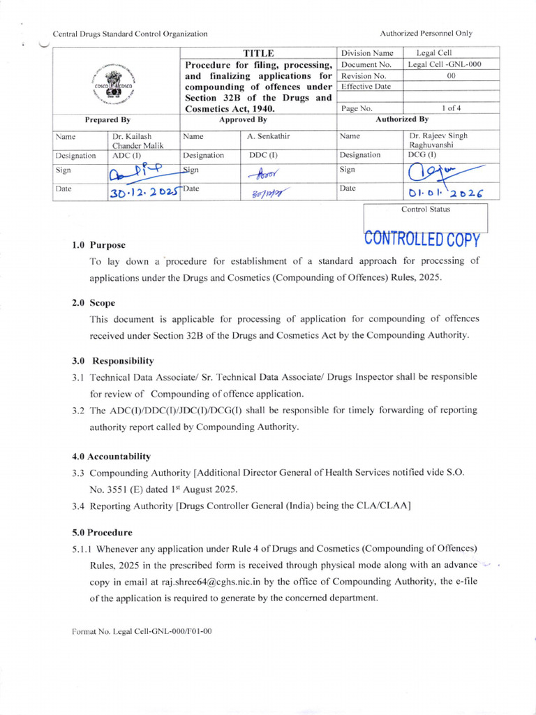 Compounding Offences Procedure Guide | PDF
