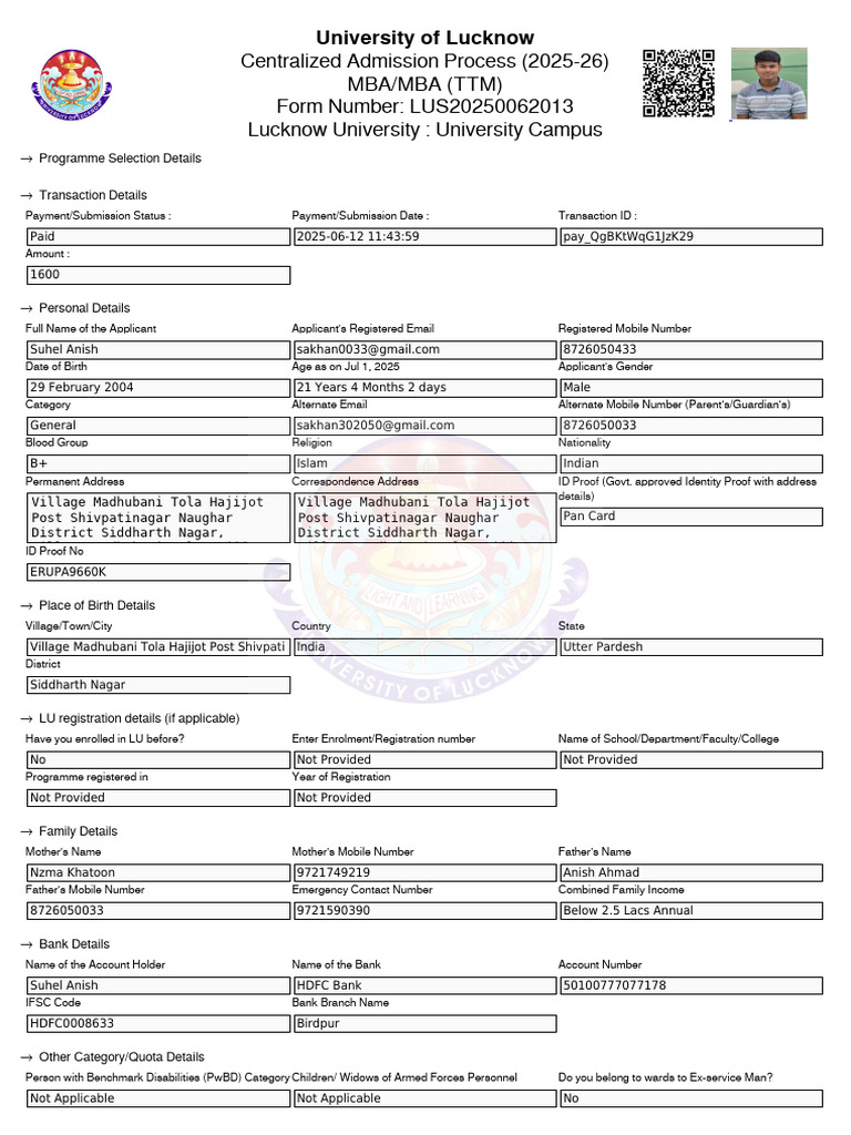 LU_Application_Form | PDF