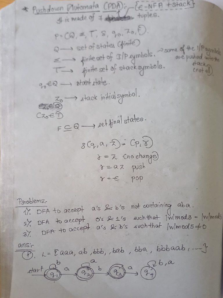 ToC Mod 4 and 5 | PDF