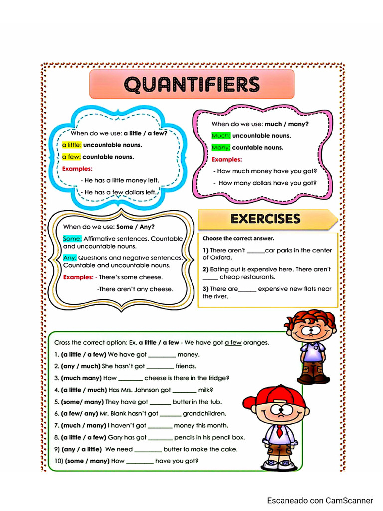 Quantifiers, 4th. | PDF