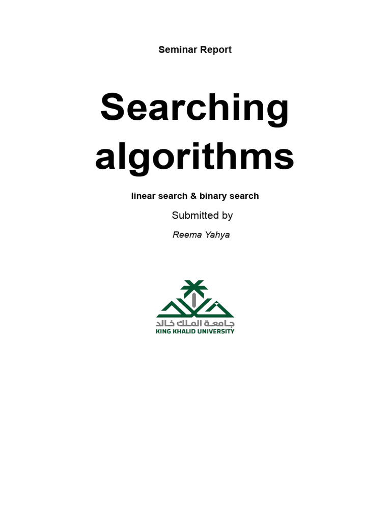 Searching Algorithms 2 | PDF | Algorithms | Computer Programming