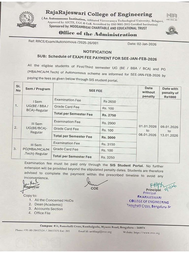 SEE JAN FEB2026 Notification | PDF