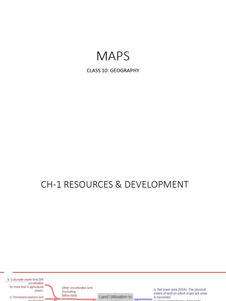 Maps Class X | PDF