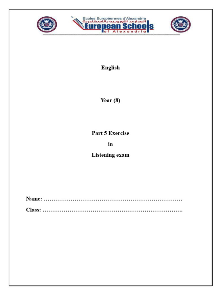 Listening Exam: Time Management & Living Situations | PDF