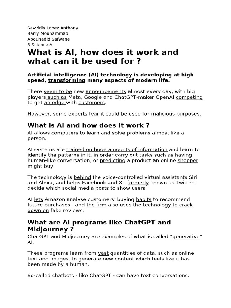 Understanding AI: Benefits and Risks | PDF | Artificial Intelligence ...