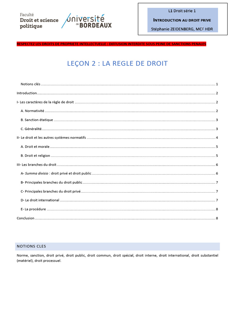 Comprendre la règle de droit et ses caractéristiques | PDF | Mariage ...