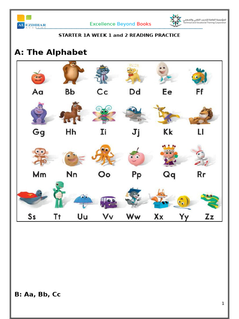 Starter 1a_reading Practice_wk 1 & 2 | PDF