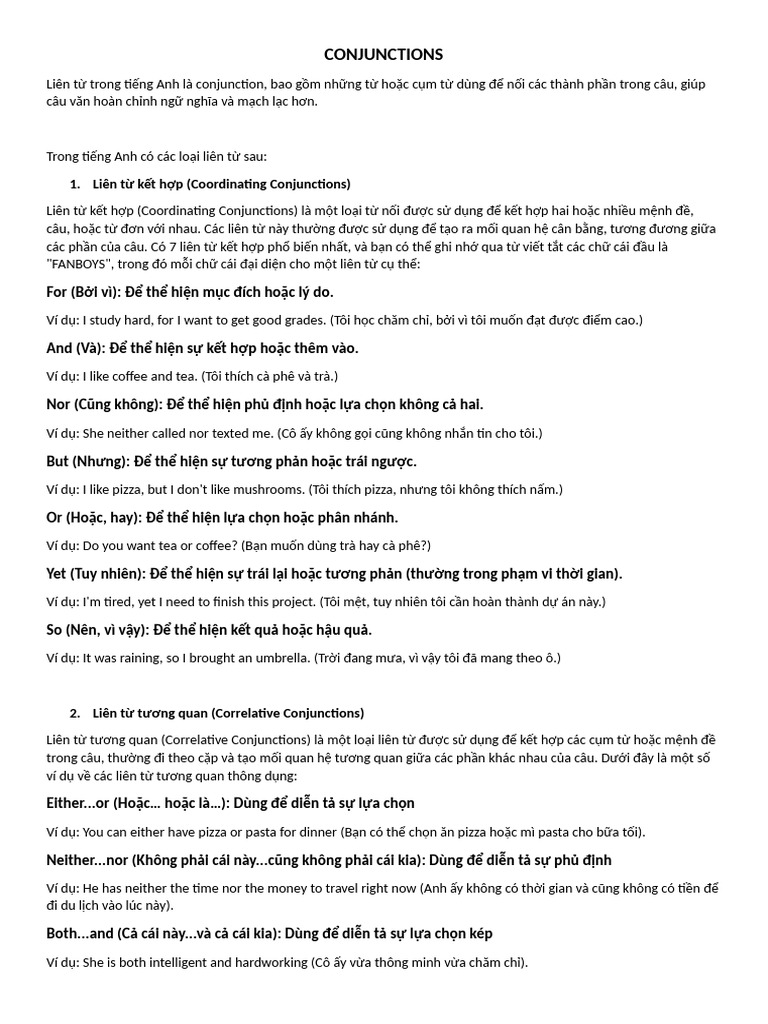 Conjunction s | PDF