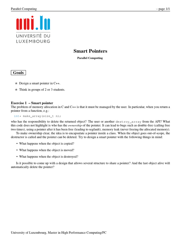 Designing Smart Pointers in C++ | PDF