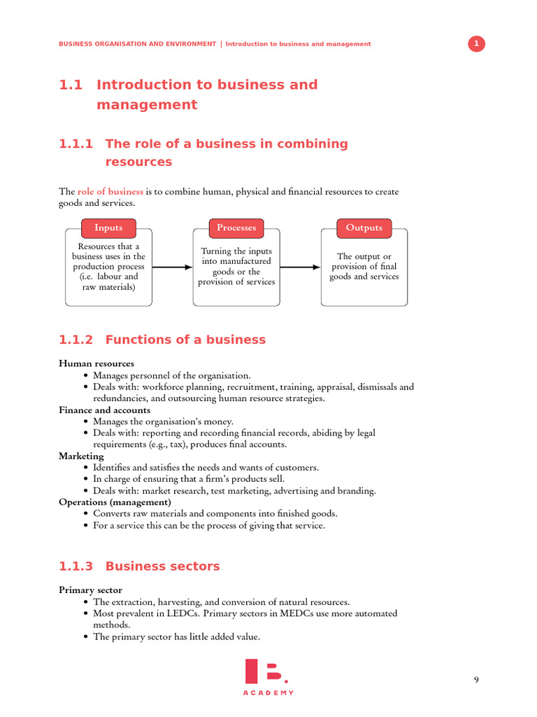 Business Organization and Management Overview | PDF | Corporate Social ...