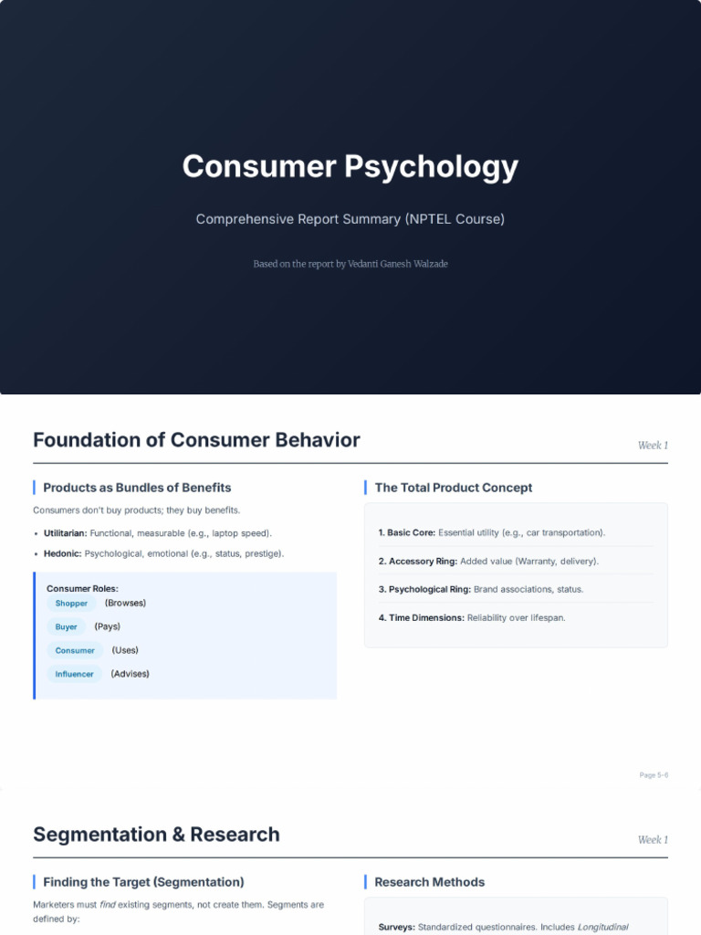 Consumer Psychology Report | PDF