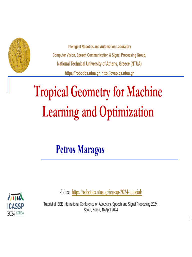 Tropical Geometry in Machine Learning | PDF | Polynomial | Applied ...