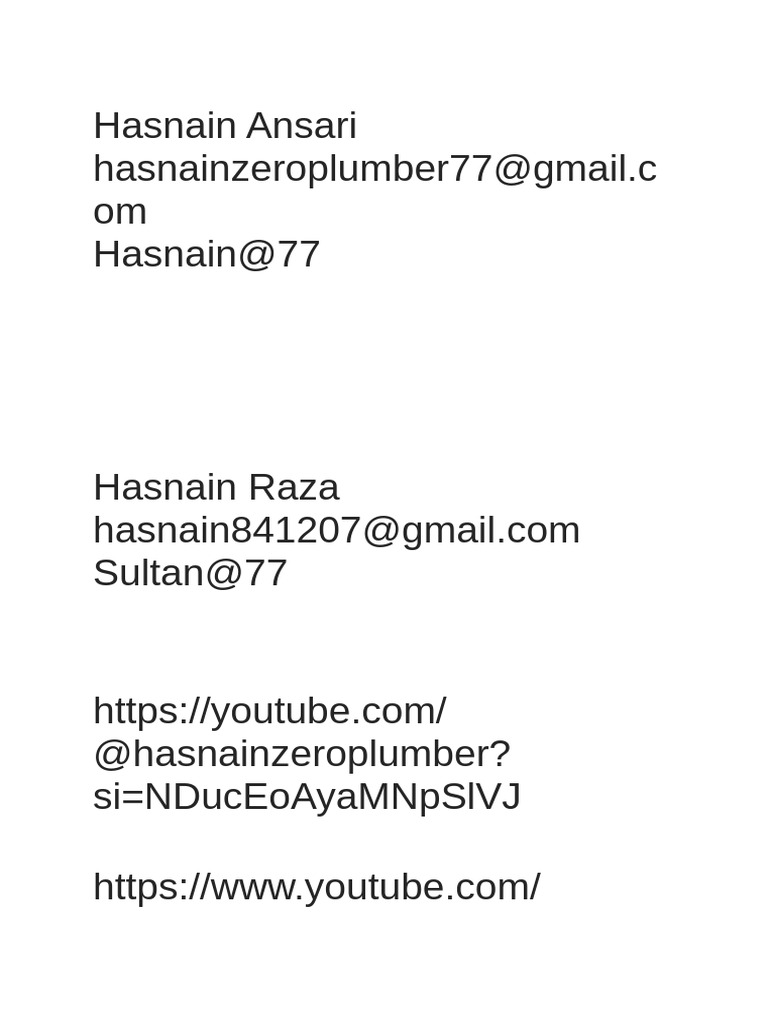 HASNAIN F P | PDF